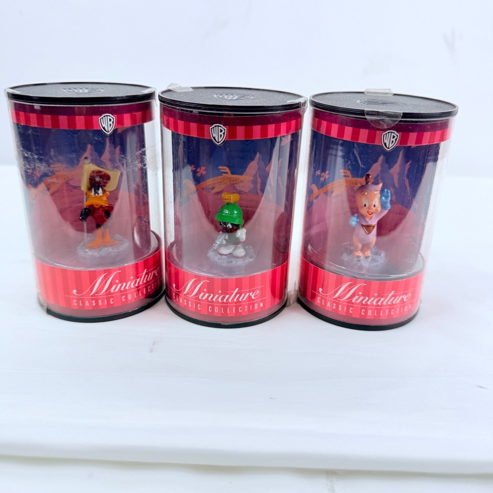 Warner Bros Miniature Classic Collection Duck Dodgers Marvin Martian Porky Pig